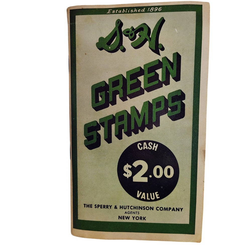 Vintage 1956 S&H Green Stamps Full Saver Book Red Owl Store La Crosse Wisconsin